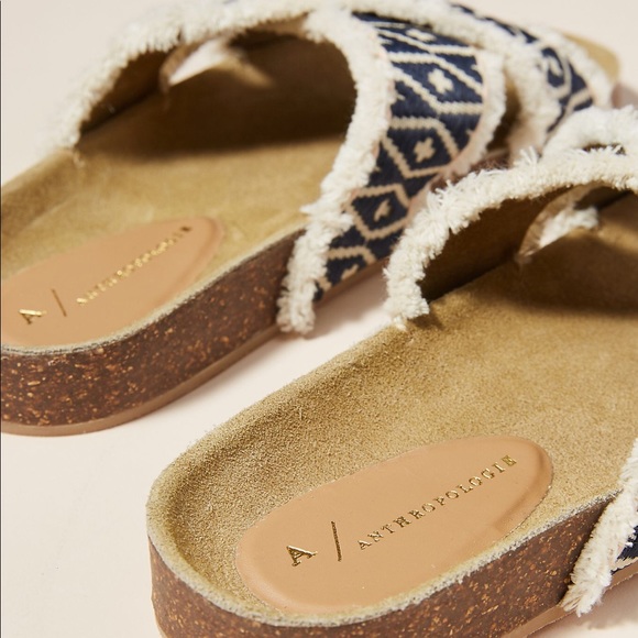 Anthropologie Callie Criss Cross Slide Sandals - Picture 3 of 10